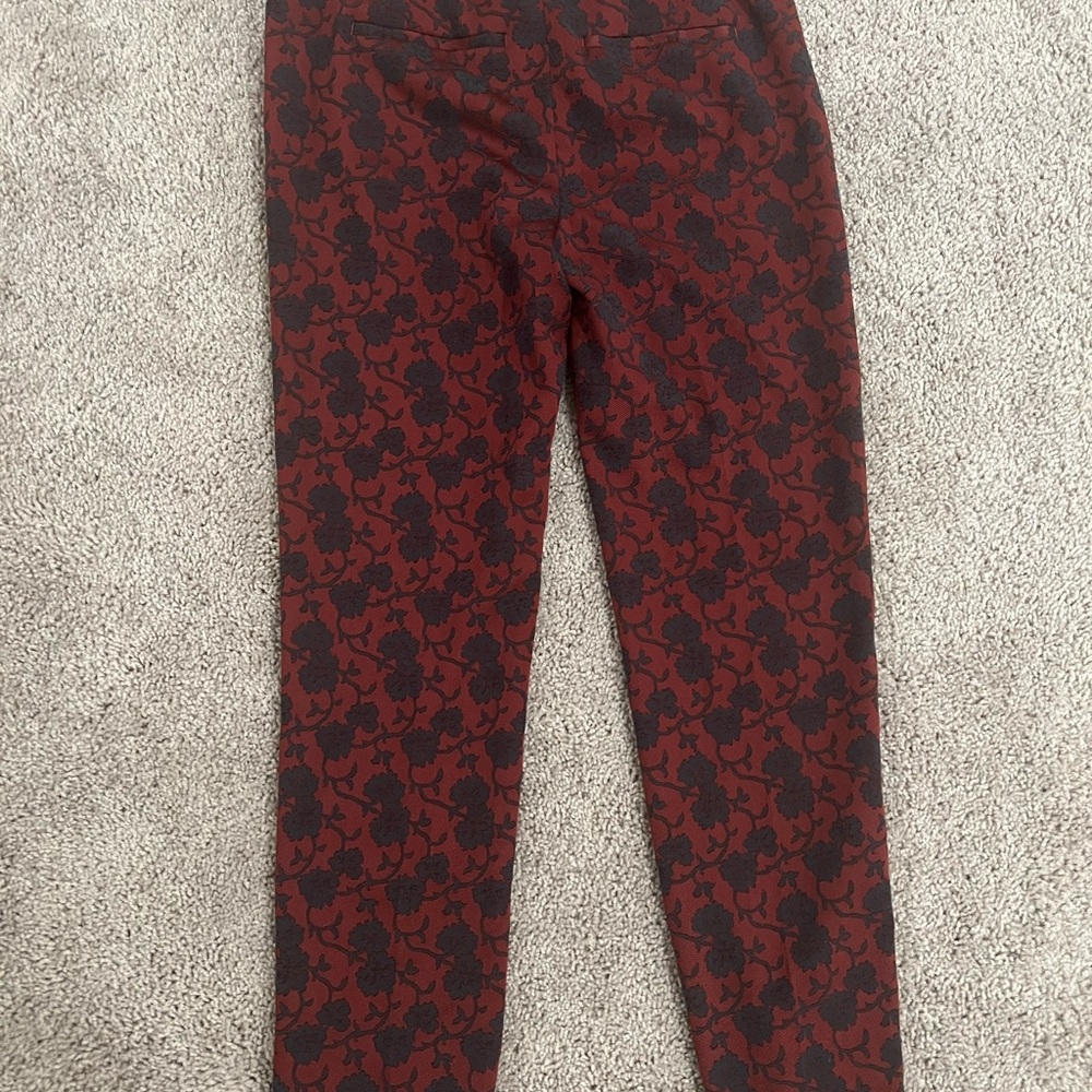 Red and Black Patterned Pants